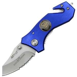 Tech Folding Knife Law Enforcement Blue  Sports 