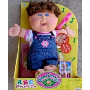   Patch Kids ABC Play With Me Doll in Denim Overalls Toys & Games