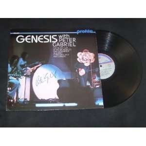  Genesis with Peter Gabriel   Signed Autographed Record 