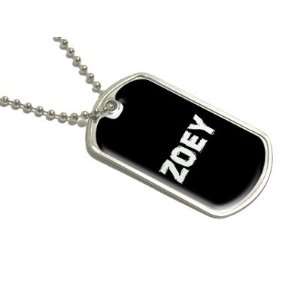  Zoey   Name Military Dog Tag Luggage Keychain Automotive