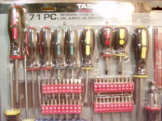 71 piece ScrewDriver Set TASK FORCE #278734 Ergonomic  
