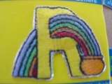 EMBROIDERED KIDS IRON ON CRAFT LETTERS PICK ANY LETTER  
