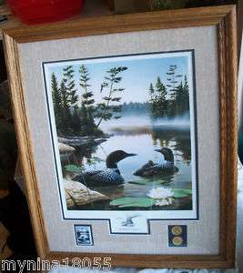 1990 Signed LE Boundary Waters Duck Leo Stans Print  