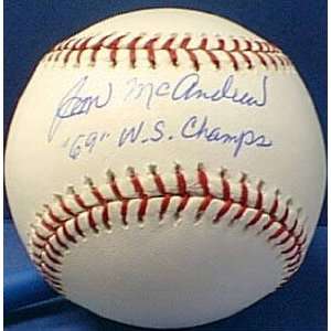  Jim McAndrew Autographed Baseball