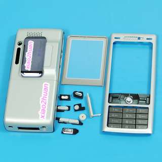 Silver Housing Keypad for Sony Ericsson K800i K800+ T6  