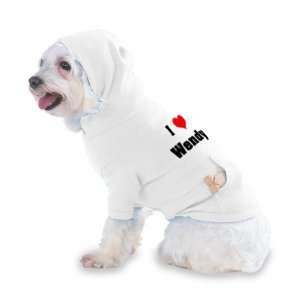  I Love/Heart Wendy Hooded (Hoody) T Shirt with pocket for 