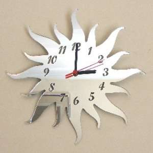  Sun Clock Mirror 30cm x 30cm (12 inches   longest 