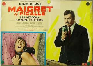 dc75 MAIGRET PIGALLE GINO CERVI SIMENON org POSTER IT A  