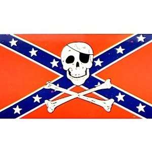   Jolly Roger Confederate Rebel Pirate Flag 