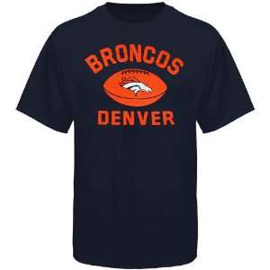  Reebok Denver Broncos Youth Gold Standard T Shirt   Navy Blue 