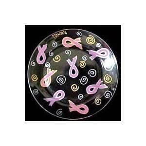  Pretty in Pink Design   Hand Painted   Platter/Serving 