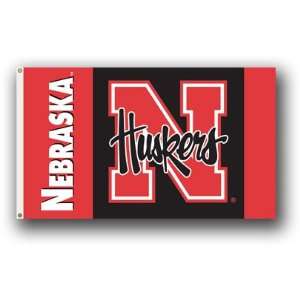  NCAA Nebraska Huskers 3 by 5 Foot Flag w/Grommets 