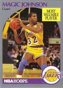 1990 91 NBA HOOPS   MAGIC JOHNSON #157 Lakers  