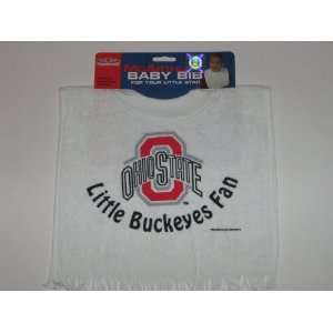 OHIO STATE BUCKEYES Team Logo Terry Velour Pullover BABY BIB  