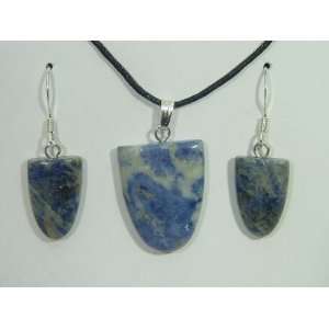  Sodalite Necklace and Ear Rings Set 
