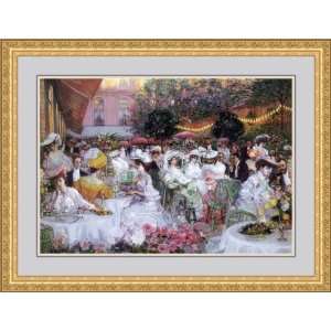 Le Diner a Lhotel Ritz by Pierre Georges Jeanniot   Framed Artwork 
