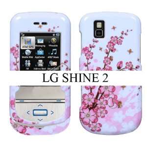  LG SHINE 2 GD710 PINK SPRING FLOWER CHERRY BLOSSOMS DESIGN 