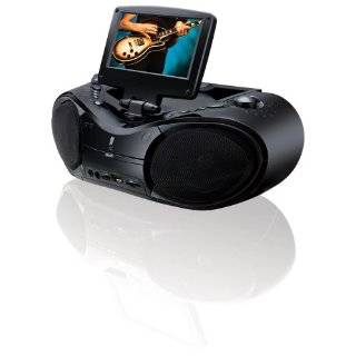   DVD/CD Player with 7 Inch LCD Screen for Movies and Karaoke (Black