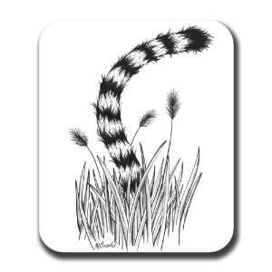  Lemur Tail in Weeds Monkey Art Mouse Pad 