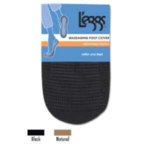  Leggs Massaging Foot Cover, Seamless Nylon, Ultra Low, 2 