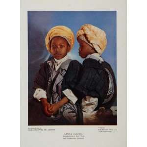  1935 Katsina Children Portrait Original Color Print 