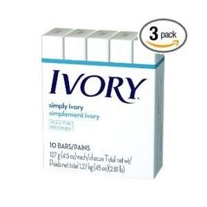  Ivory Bar Soap Simply Ivory   3 Each   3 ea Beauty