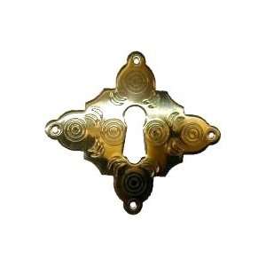  Stamped Brass Keyhole Cover