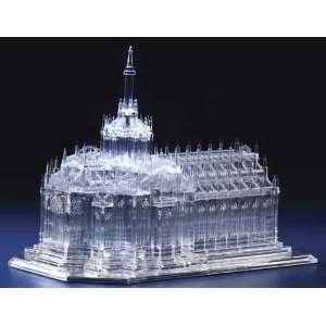   LED Light Up Battery Operated Acrylic Milan Cathedral Sculpture Home