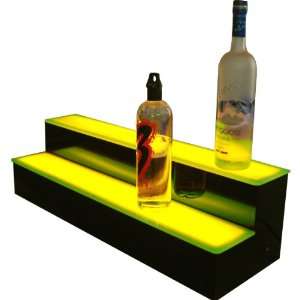 Two Step Lighted Liquor Bottle Display 24W  Kitchen 