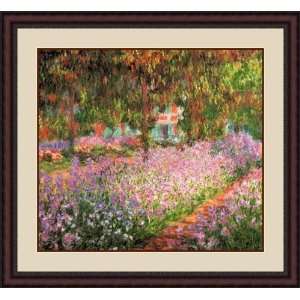 Le Jardin A Giverny by Claude Monet   Framed Artwork