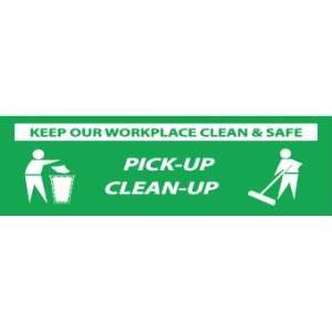   Our Workplace Clean & Safe Pick Up Clean Up, 3Ftx10Ft, Polyethylene