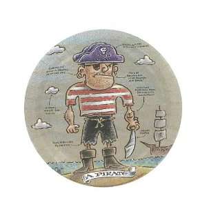  12 Packs of 8 Pirate Party Round Plates 7