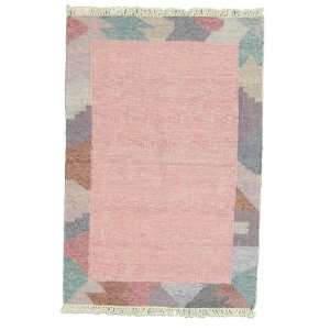  40 x 511 Pink Wool Kilim Rug Furniture & Decor