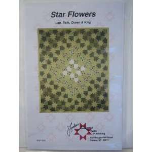 Star Flowers Lap, Twin, Queen & King Quilting Pattern 