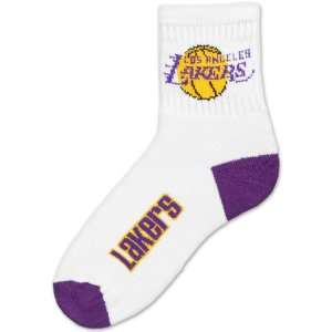    Los Angeles Lakers Team Logo Quarter Sock