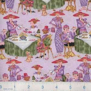   of Purple Tea Time Lavender Fabric By The Yard Arts, Crafts & Sewing