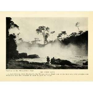  1925 Print Tchopo Falls Stanleyville Lindi Congo Kisangani 