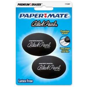  Paper Mate 1742567   Black Pearl Eraser, 2/Pack Office 