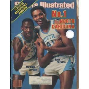 Michael Jordan & Sam Perkins November 28, 1983 Sports Illustrated 