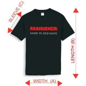  RAMMSTEIN T SHIRT, 2 COLOR GOOD QUALITY 