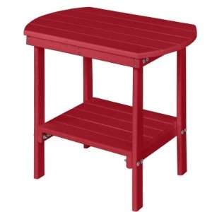  Oblong End Table   22 in high   Scarlet Red Patio, Lawn & Garden
