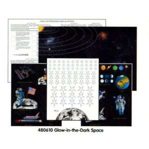  Glow In The Dark Space Sticker Toys & Games