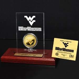   Virginia Mountaineers 24KT Gold Coin Etched Acrylic