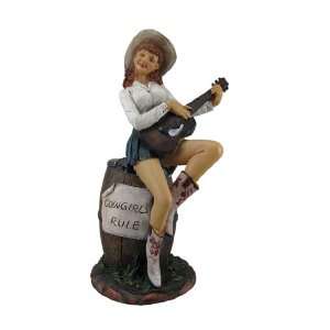  Annie Playing Guitar Guitarist Sculpture Figure Figurine Model 
