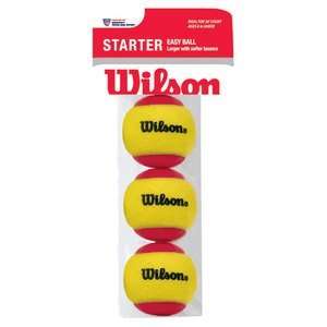  WILSON Starter Easy 3 Ball Pack Stage 3 Felt Training 