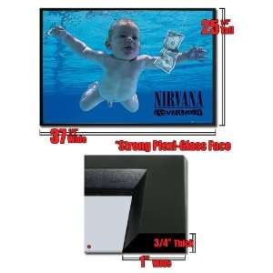  Framed Nirvana Nevermind Poster Swimming Baby Fr 31417 