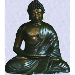  Bronze Buddha statue home yard asian god sculpture New 