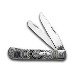  CASE XX White Delrin Tree Ring Trapper 1/500 Pocket Knife 