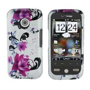  Purple Rose Snap on Hard Skin Faceplate Cover Case for Htc 