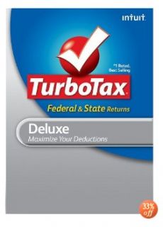 TurboTax Deluxe Federal + E file + State 2011 for PC 